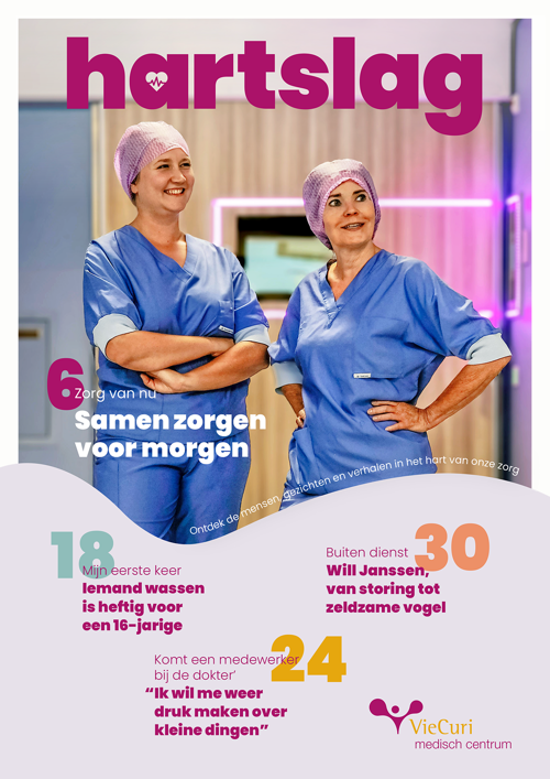 De voorzijde van het VieCuri magazine Hartslag