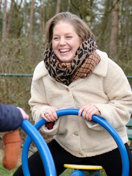 Nicole geniet van het leven samen met haar gezin