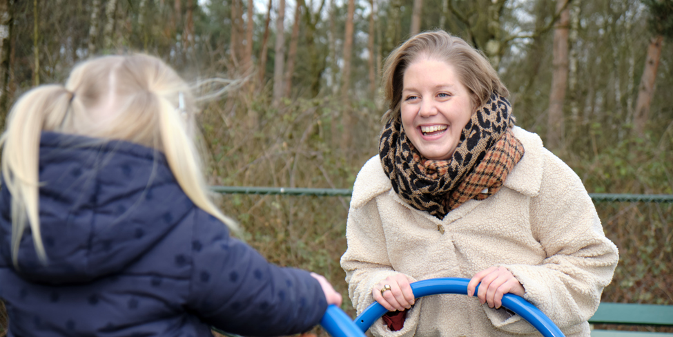 Nicole geniet van het leven samen met haar gezin