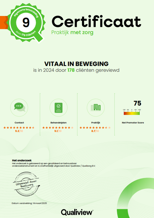 Certificaat: cijfer 9