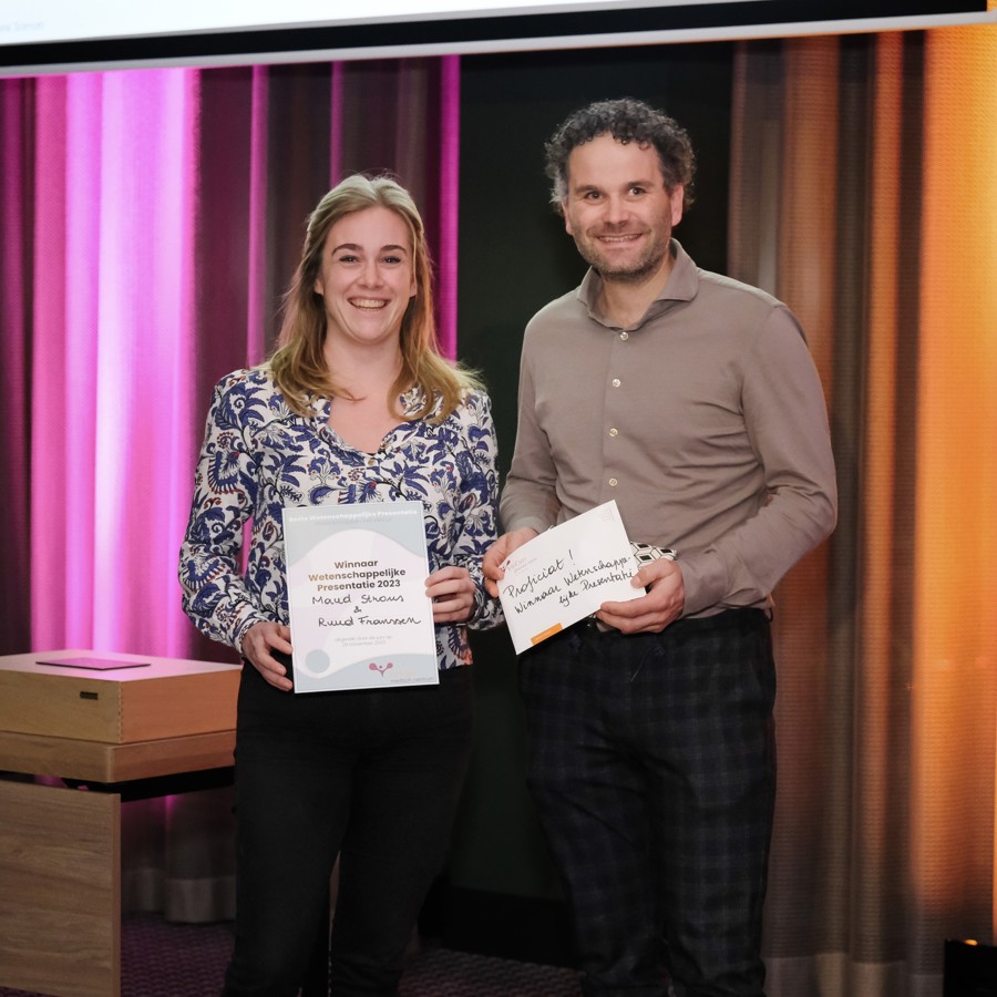 Maud Strous en Ruud Franssen winnen prijs beste onderzoek VieCuri 2023